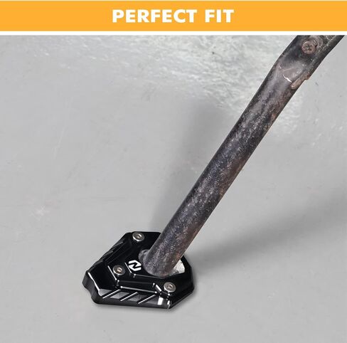 NICECNC Black Extension Kickstand Side Stand Pad Compatible with Suzuki DRZ400S 2000-2024 DRZ400SM 2005-2024 See Fitment CNC-machined Extension Pad for Kickstand in Saudi Arabia