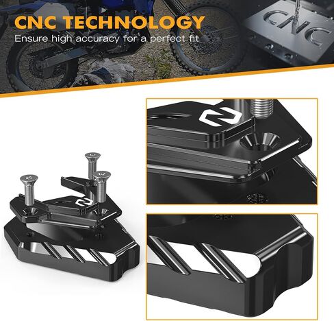 NICECNC Black Extension Kickstand Side Stand Pad Compatible with Suzuki DRZ400S 2000-2024 DRZ400SM 2005-2024 See Fitment CNC-machined Extension Pad for Kickstand in Saudi Arabia