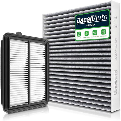 Activated Carbon Cabin & Engine Air Filter Set fit for Nissan Kicks L4-1.6L Gas (2018-2024), Versa L4-1.6L Gas (2020-2025), Replacement CF12312, CA12315 in Saudi Arabia