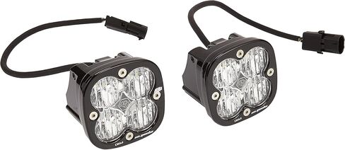 زوج من مصابيح LED باللون الأسود من Baja Designs Squadron Pro - قطعتان LED مع مجموعة أسلاك (زوايا واسعة؛ شفاف) in Saudi Arabia
