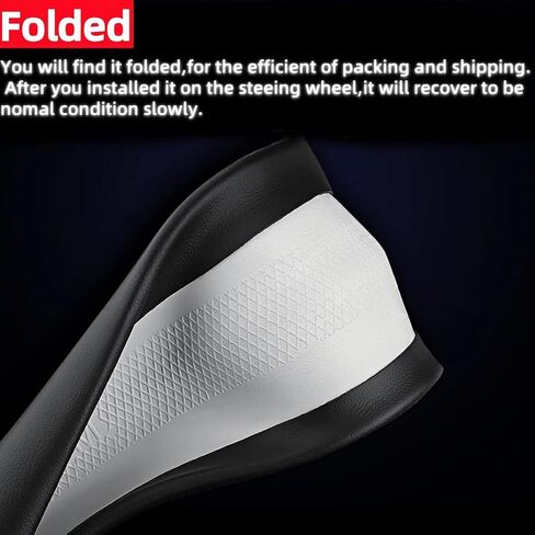 Leather Steering Wheel Cover with a Rubber Inner Ring fit for 14-15 Inch Breathable Lightweight Easy to Install Compatible with CRV(C1) in Saudi Arabia