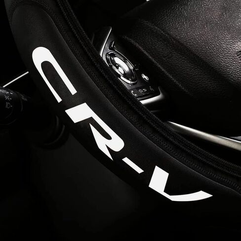 Leather Steering Wheel Cover with a Rubber Inner Ring fit for 14-15 Inch Breathable Lightweight Easy to Install Compatible with CRV(C1) in Saudi Arabia