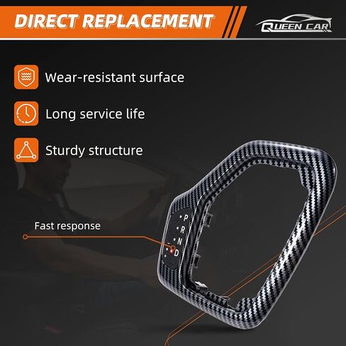 Transmission Shifter Bezel with Harness Compatible with 2014-2018 Jeep Cherokee Replace 5YD27LS5AA 68413957AA 601-401 (Black) in Saudi Arabia