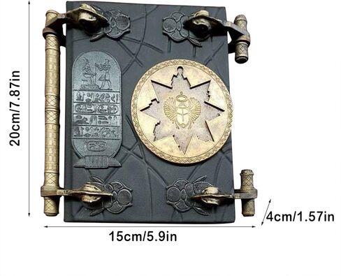 The Mummy Book of The Dead with Key,Book of Death Storage Box for Ornament, storage in Saudi Arabia