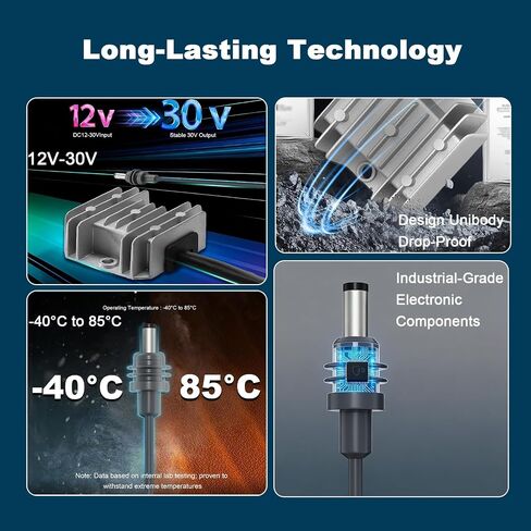 12V to 30V Vehicle Power Cable for Starlink Mini, DC Adapter with Waterproof Plug,for Truck, RV, Long Road Trips, and Camping Use in Saudi Arabia