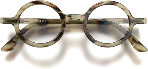 LONDON MOLE® Moley Blue Light Glasses | Round-shaped blue blockers | Anti-eyestrain | Unisex | Spring Hinges in Saudi Arabia