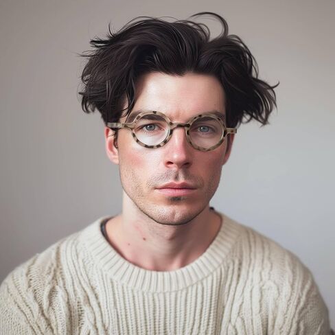 LONDON MOLE® Moley Blue Light Glasses | Round-shaped blue blockers | Anti-eyestrain | Unisex | Spring Hinges in Saudi Arabia