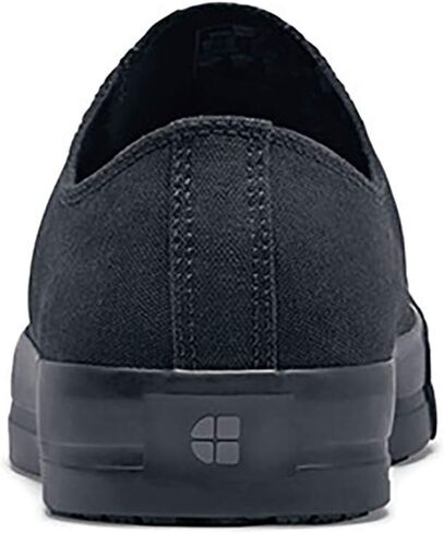 Shoes for Crews Delray, Men's, Women's, Unisex Leather Work Shoes, Slip Resistant, Water Resistant, Black, Men's 3.5 / Women's 5 in Kuwait