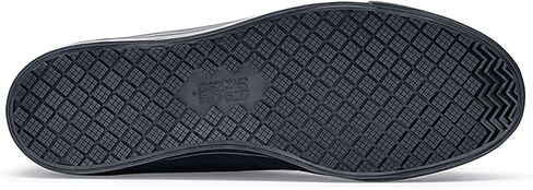 Shoes for Crews Delray, Men's, Women's, Unisex Leather Work Shoes, Slip Resistant, Water Resistant, Black, Men's 3.5 / Women's 5 in Kuwait