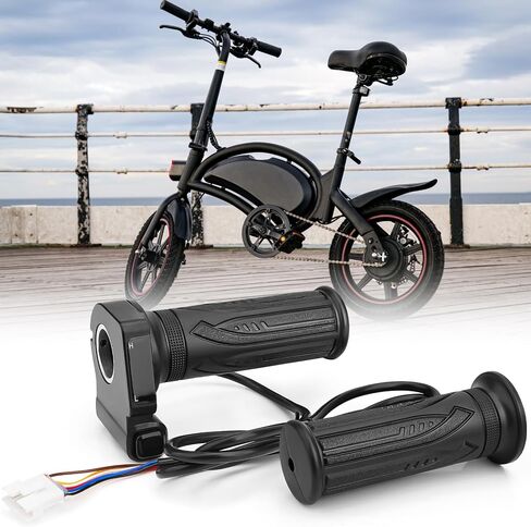 مقابض خنق الدراجة الكهربائية 36 فولت لدراجة Dyu D3F D2F C3 C4 Jetson Bolt Pro LX10 Atlas Ancheer الكهربائية، مجموعة مقبض الخانق الأصلية مع زر التحكم في السرعة وقبضة يسرى in Kuwait