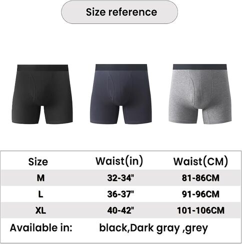 3Pcs Men's Comfortable Cotton Boxer Briefs, Soft and Breathable Underwear in Saudi Arabia