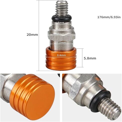 صمامات تنفيس نازف الهواء M4x0.7 لـ KTM 125 200 250 300 400 450 500 EXC in Saudi Arabia