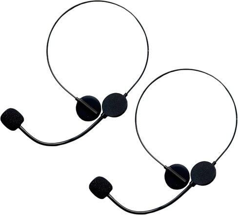 2Pack Fake Microphone Headset,Rockstar Costume Headphones Props for Halloween Accessories,Singer Party Cosplay in Saudi Arabia