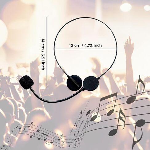 2Pack Fake Microphone Headset,Rockstar Costume Headphones Props for Halloween Accessories,Singer Party Cosplay in Saudi Arabia