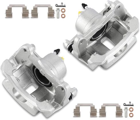 Front Brake Caliper Kit Right + Left Assembly w/Bracket 19B2699 19B2698 Compatible for Toyota Matrix Corolla Vibe 1.8L 2003-2008 (Set of 2) in Saudi Arabia