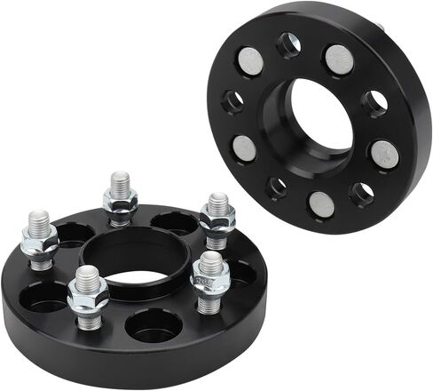 IRONTEK 5x4.25in Wheel Spacers 1" Real Forged Spacers with 63.4mm Hub Bore M12x1.5 Studs Fit for Ford Escape/Focus/Taurus, for Volvo C30/ C70/ S40, for Lincoln LS/MKC/MKZ 2PCS in Saudi Arabia