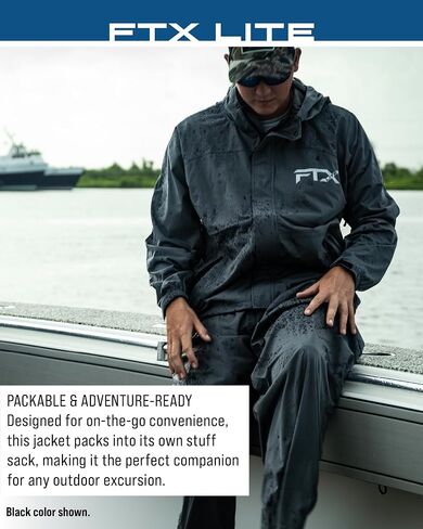 FROGG TOGGS Men's FTX Lite Rain Jacket – Waterproof, Breathable, Stretch Comfort in Saudi Arabia