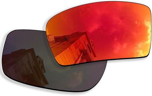 4 Pairs Anti-scratch Polarized Replacement Lenses for Oakley Eyepatch 2 OO9136 Sunglasses, Retro Black+silver+blue+fire, BTRT3Eyepatch 2-4P in Saudi Arabia