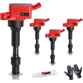 مجموعة من 4 حزمة ملف إشعال مطورة لـ 2.0L L4 2016 2017 2018 2019 2020 2021 Hyundai Elantra Kona Sonata Hybrid V-eloster Kia Forte Optima Hybrid Soul يستبدل UF816 GN10877 in Kuwait