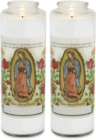 Prayer Candles Clear Glass Devotional 7-Day Prayer Candle, 1-Count, Saint Jude in Kuwait