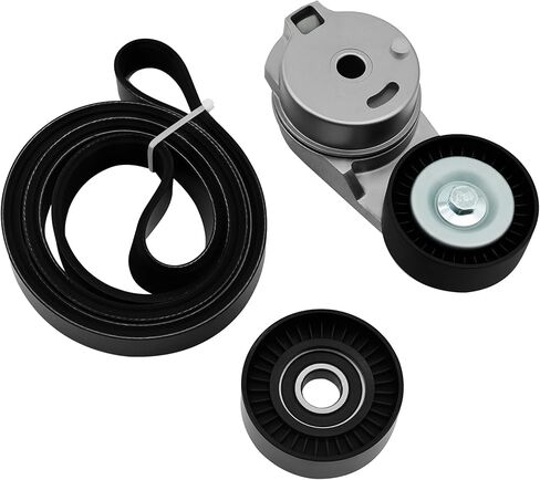 Serpentine Belt Drive Kit with Tensioner & Idler Pulley Compatible with Ram 1500 2013-2022, 1500 Classic 2019-2022, Fit for 5.7L V8 Engine (OHV) in Saudi Arabia