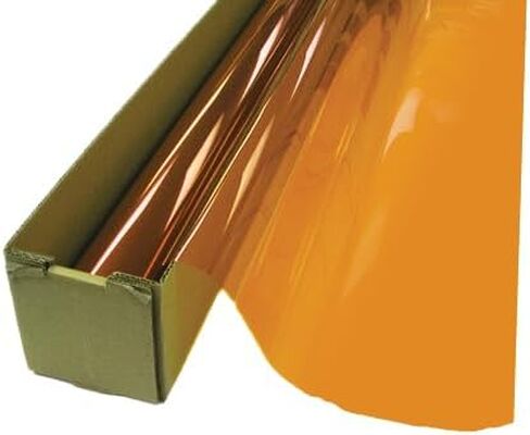 Amber Adhesive Backed Window Film – UV Resistant, Scratch Coated, Non-Reflective Transparent Tint for Long-Term Use on Glass Surfaces (60 inch x 12ft) in Saudi Arabia