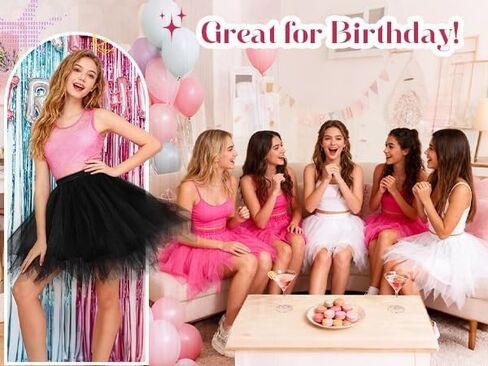 Womens Tutu Skirt Layered Tulle Dance Tutu Elastic Ballet Skirt Short Vintage Puffy Tutu in Saudi Arabia