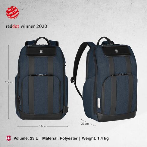 Victorinox Architecture Urban2 Deluxe Backpack - Melange Blue/Black in Saudi Arabia
