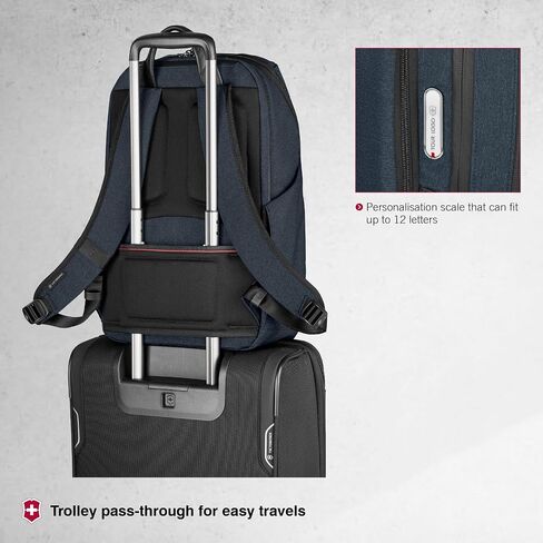 Victorinox Architecture Urban2 Deluxe Backpack - Melange Blue/Black in Saudi Arabia