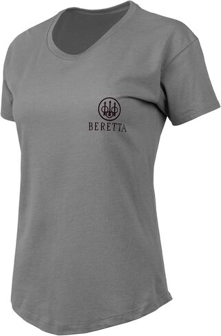 تي شيرت نسائي من Beretta Aeon مصنوع من مزيج القطن المتين ومتعدد الاستخدامات ورقبة دائرية وأكمام قصيرة مع شعار in Saudi Arabia