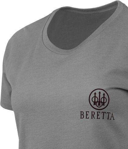 تي شيرت نسائي من Beretta Aeon مصنوع من مزيج القطن المتين ومتعدد الاستخدامات ورقبة دائرية وأكمام قصيرة مع شعار in Saudi Arabia
