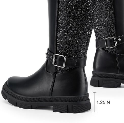 Girls Black Boots Winter Fashion Boot in Kuwait