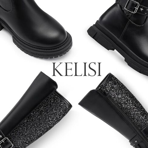 Girls Black Boots Winter Fashion Boot in Kuwait