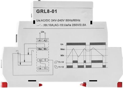 GRL8 مرحل مستوى الماء وحدة تحكم في مستوى السائل الإلكترونية 10A التيار المتناوب/DC24V-240V مرحل التحكم في مستوى السائل Din Rail(GRL8-02) in Saudi Arabia