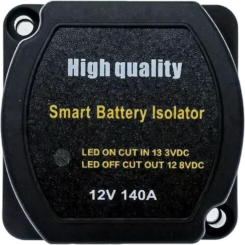 Voltage Sensitive Relay Dual Battery System Digital Display VSR 12V 140A Split Charge for Camper Car RV Yacht Smart Isolator(Normal) in Saudi Arabia