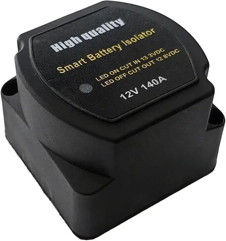 Voltage Sensitive Relay Dual Battery System Digital Display VSR 12V 140A Split Charge for Camper Car RV Yacht Smart Isolator(Normal) in Saudi Arabia