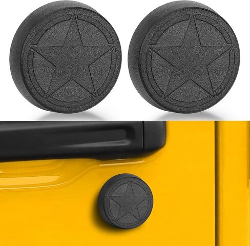 Keyhole Covers for 2018-2024 Jeep Wrangler JL and Gladiator JT Front Door, Magnetic Keyhole Protection Accessories for Door Lock Covers in Saudi Arabia