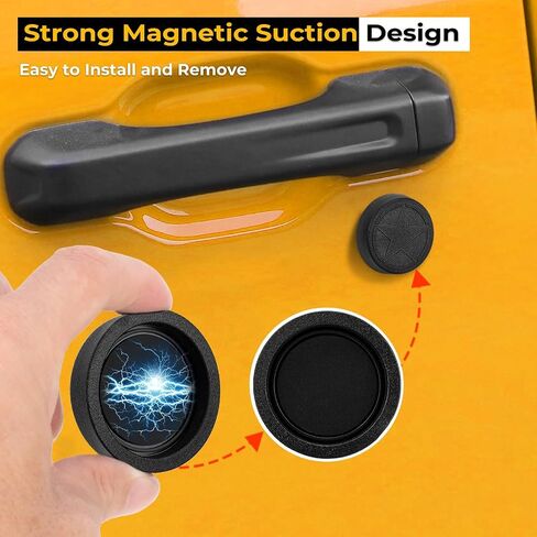 Keyhole Covers for 2018-2024 Jeep Wrangler JL and Gladiator JT Front Door, Magnetic Keyhole Protection Accessories for Door Lock Covers in Saudi Arabia