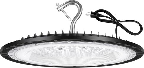 2 Pack 600W UFO Led High Bay Light Fixture,120v,5000K Daylight Commercial Shop Bay Lighting,92000LM,[2750W MH/HPS Equiv.] US Plug Area Lighting for Warehouse/Barn/Gym/Factory/Workshop/Garage in Saudi Arabia