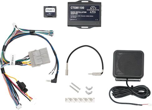 Connects2 CTGM1100 وحدة واجهة استبدال الراديو SWC التحكم في عجلة القيادة، الاحتفاظ بتحديد 2000-2012 GM Class II المركبات (يتضمن محول الهوائي) in Saudi Arabia