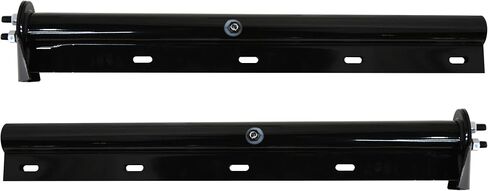 Black Straight Spring Loaded Mud Flap Hanger,Round Tube Style,1-1/8" Bolt Spacing,30" Length with Reflective Plate in Saudi Arabia