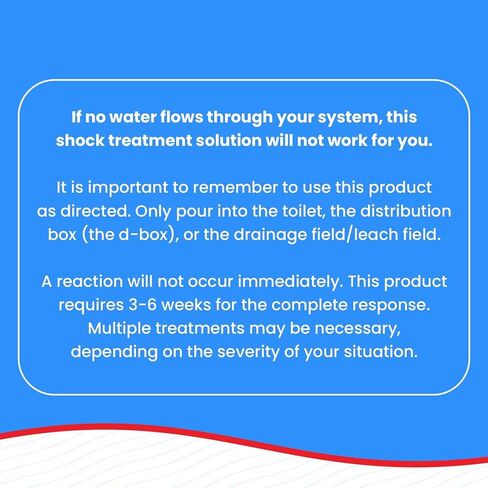 Septi-Flow Shock Septic Drainfield Repair Solution, Clears Leach Fields, Dissolves Hardened Deadpan Soil, Complete Treatment, One Gallon - 128 Fl Oz (Pack of 1) - Drain Field Treatment by Septi-Flow in Saudi Arabia