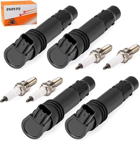 4pcs Ignition Coils & Iridium Spark Plugs For Suzuki GSX-R600 GSX-R750 GSX-R1000 GSX650F GSF1250 Burgman AN650 Boulevard C109R M109R 2000-2019 33410-24F00 33410-35F00 in Saudi Arabia