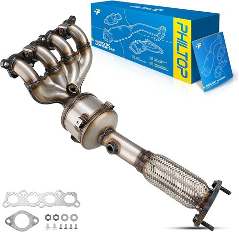 مجموعة المحول الحفاز PHILTOP المتوافقة مع Ford 2011-2019 Fiesta 1.6L المحول الحفاز عالي التدفق لـ 16610، 641504، 30600، AE8Z5G232A، 674927، 49552، 49522 (متوافق مع وكالة حماية البيئة) in Saudi Arabia