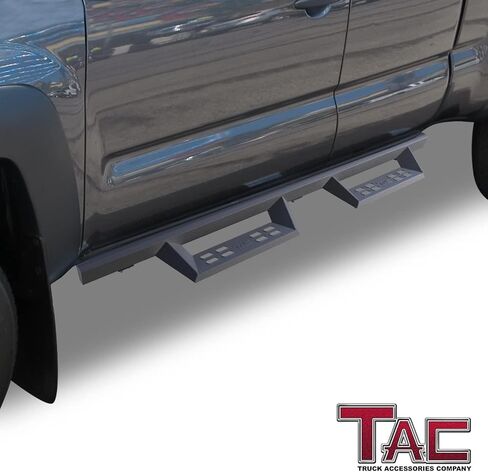 TAC Sniper Running Boards Fit 2005-2023 Toyota Tacoma Access Cab Truck Pickup 4" Drop Fine Texture Black Side Steps Nerf Bars 2pcs in Saudi Arabia