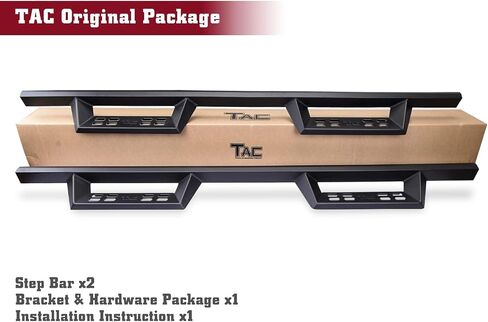 TAC Sniper Running Boards Fit 2005-2023 Toyota Tacoma Access Cab Truck Pickup 4" Drop Fine Texture Black Side Steps Nerf Bars 2pcs in Saudi Arabia