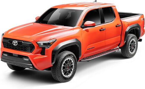 لوحات الجري والأقواس Go Rhino RB20 | طول الكابينة، من الفولاذ المجلفن، باللون الأسود المزخرف | 69443280PC | يناسب 2024 تويوتا تاكوما كابينة مزدوجة in Saudi Arabia