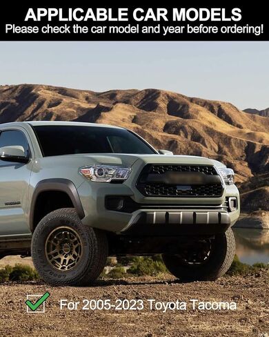 Running Boards Compatible with 2005-2023 Toyota Tacoma Double Cab,Steel Rock Slider for 2005-2023 Toyota Tacoma Double Cab,Steel Side Steps Nerf Bars in Saudi Arabia