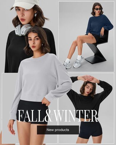 Ficerd 3 حزمة بلوزات نسائية قصيرة الأكمام القطن طاقم الرقبة البلوز القمم عادية الصلبة قمصان ثقيلة in Kuwait