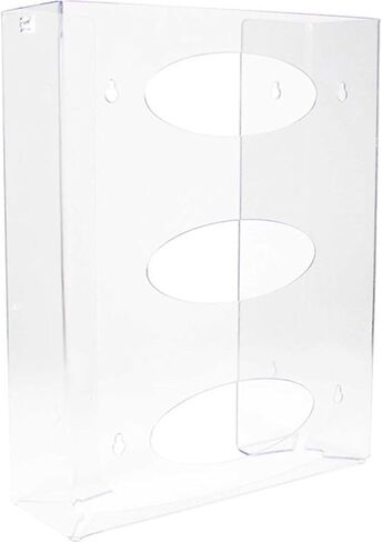TrippNT 51145 Triple Two Faced Glove Box Holder, 11" W x 15" H x 3-1/2" D, Clear in Kuwait